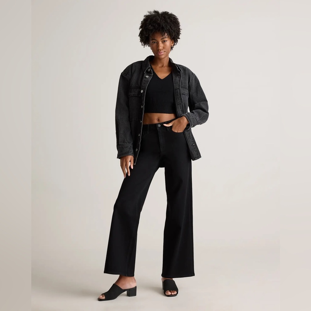 Quince Bella Stretch Wide Leg Jeans